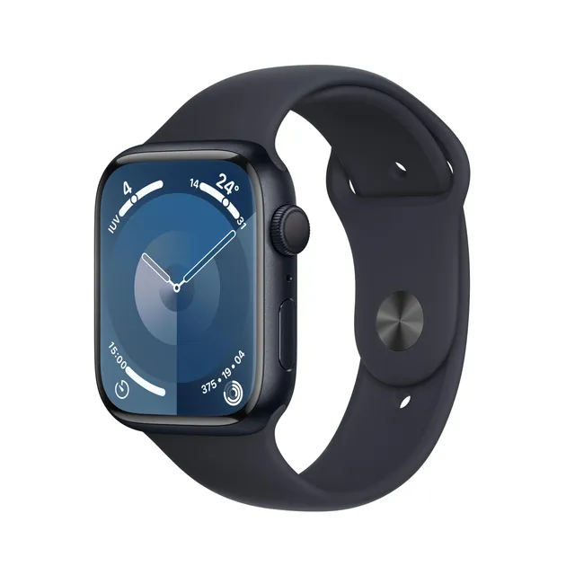Apple Watch Series 9 GPS 45mm Aluminium Midnight Sport Band (Renewed)