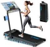 Tapis de Course 5 en 1, FOUSAE Tapis de Marche Pliable avec 12 Programmes HIIT Prédéfinis, Inclinable 9%, 12 KM/H, Moteur Silencieux 2,75 CV, APP & Télécommande, Charge Max 158kg pour Maison & Bureau