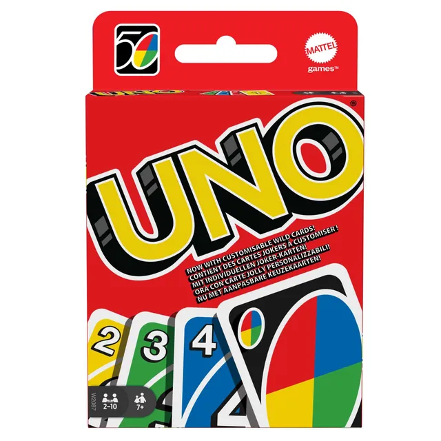 Mattel Games UNO Jeu de Cartes, 7+ Ans, 2-10 Joueurs