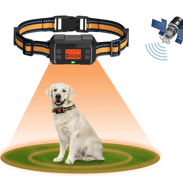 Clôture Anti Fugue sans Fil GPS Collier pour Chien en Extérieur