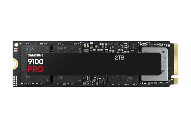 Samsung SSD Interne 9100 Pro, NVMe 2.0 PCIe 5.0x4, Capacité 2To, Vitesse de Lecture jusqu'à 14 800 Mo/s, Les Performances de la Gen5, MZ-VAP2T0BW