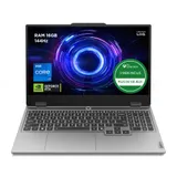 Lenovo LOQ 15IRX10 - Ordinateur Portable Gaming 15.6'' FHD 144Hz (Intel Core i7-13700HX, RAM 16Go, SSD 512Go, NVIDIA RTX 5060 8GB, Windows 11 Home) Clavier rétroéclairé Blanc AZERTY Français - Gris