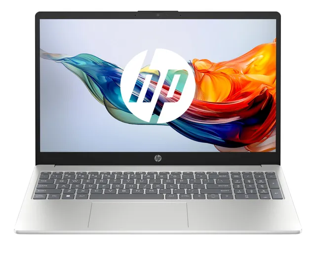 HP 15-fc0005sf Ordinateur Portable 15,6" FHD, PC Portable (AMD Ryzen 5 7520U, RAM 8 Go, SSD 512 Go, AMD Radeon Graphics, Windows 11), Laptop Argent, Clavier AZERTY