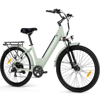 Junglor Vélo Électrique 27,5", Moteur 250W, Batterie Amovible 36V 15,6Ah jusqu’à 100 km d’Autonomie, 7 Vitesses, Freins à Disque Hydrauliques, Écran LCD Assistance 25 km/h, VTT Électrique Mixte E-bike