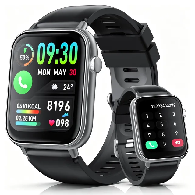 WeurGhy Montre Connectée Homme Femme avec Appel Bluetooth