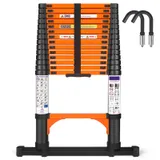 Echelle Telescopique, Échelle Retractable Extensible 4,4M Noir