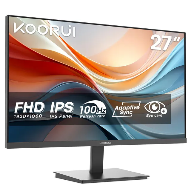 KOORUI E2711F 27" Moniteur FHD 100Hz IPS AdaptiveSync HDMI 1.4 EyeCare VESA