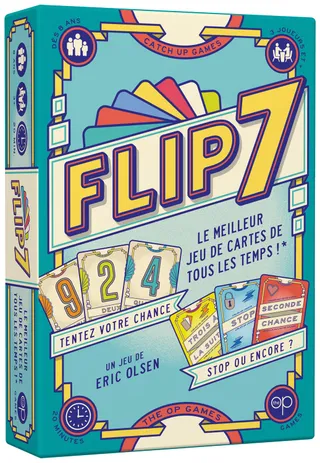 Catch Up Games Flip 7, Jeu de Cartes Rapide et Malin, 3-6 Joueurs dès 8 Ans