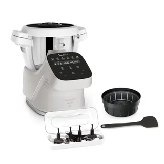 Moulinex Robot cuiseur, Capacité 4,5 L, 15 modes, Mode manuel, Balance intégrée, Silencieux, Application Moulinex, Recettes illimitées, Fabriqué en France, Companion Pro, HF850BF0