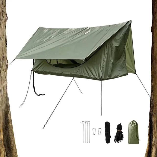 Ensemble de tente hamac lit de repos respirant avec fermeture éclair et