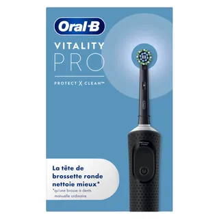 Oral-B Brosse à Dents Electrique Vitality Pro, Brossette, Noire
