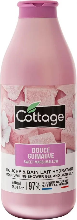Cottage Douche et Bain Lait Hydratant Douce Guimauve