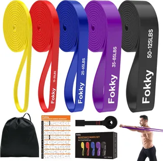 Fokky Elastique Musculation, Bande Élastique Musculation 5Niveaux Différent