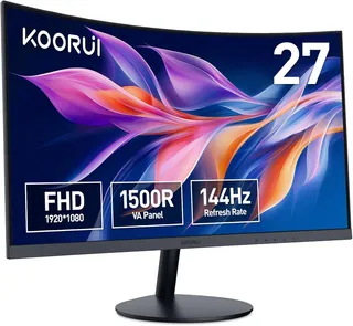 KOORUI Écran PC Incurvé 27 Pouces 144Hz Full HD VA 3000:1 27N5CA