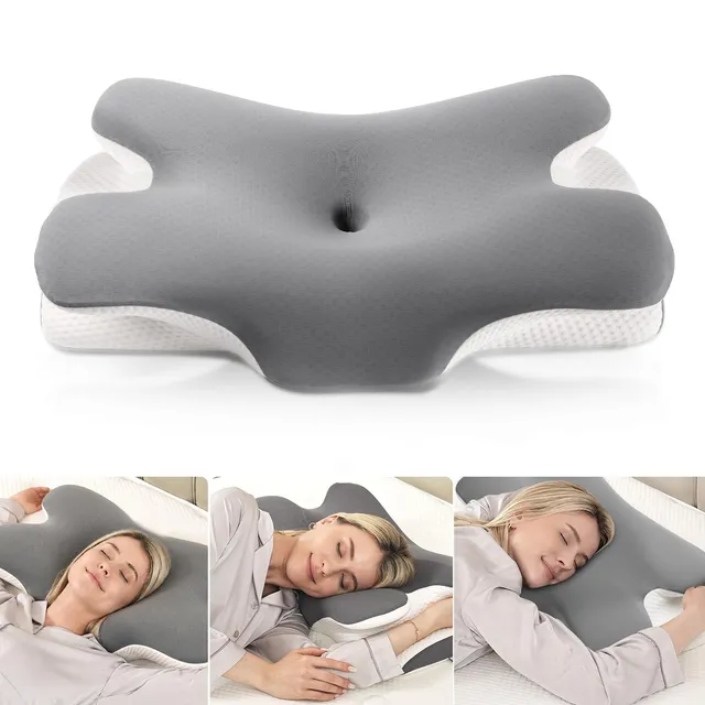 MULISOFT Oreiller Ergonomique Cervical Oreiller Papillon à Mémoire de Forme