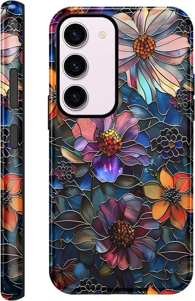 Saqmkil Coque pour Samsung Galaxy A55 5G, Silicone Housse Étui avec Aesthetic Design Fleur Motif, Femme Fille Anti-Rayures Protection Etui Souple Bumper Cover pour Samsung A55 5G 6,5'', Couleur