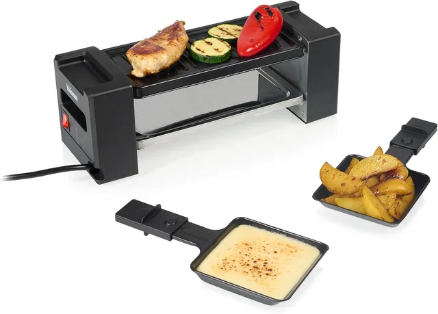 Tristar Mini Grill Raclette, 400 W, Pour 2 Personnes, Design Compact Avec Surface Antiadhésive, Chauffe Homogène Et Nettoyage Facile, RA-2751