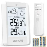 LIORQUE Station Meteo Interieur Exterieur Sans Fil, Piles Incluses