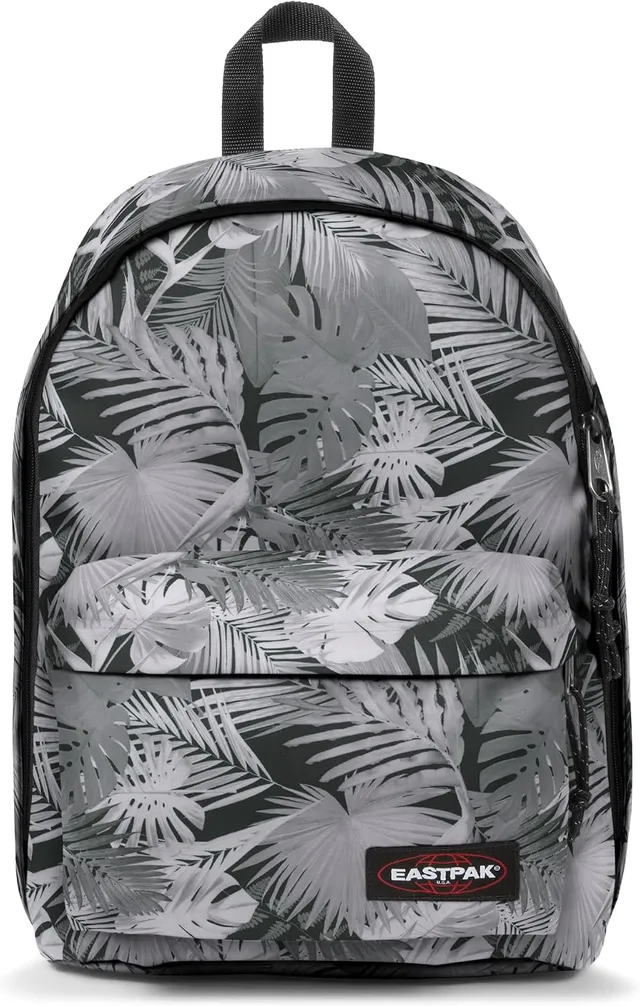 Eastpak Out of Office Sac à dos 27L (44 x 29,5 x 22 cm), compartiment ordinateur 13–15”, sac école et travail résistant et déperlant avec bretelles rembourrées - BRIZE RETRO DARK