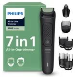 Philips Tondeuse tout-en-un Multigroom série 3000 7 accessoires - Tondeuse pour barbe et cheveux, Lames auto-affûtées respectueuses de la peau, 10 hauteurs de coupe, Modèle MG3930/15
