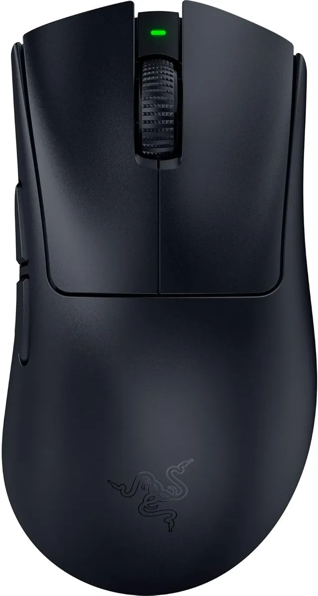 Razer DeathAdder V4 Pro - Ultralight Ergonomic Wireless Esport Mouse - 56 g - 2.4 GHZ Hyperspeed - Focus Pro 45K Sensor - 8K Hz Polling - Gen-4 Optical Switches - PC/Mac | Black