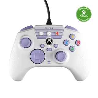Turtle Beach REACT-R Controller Blanc/Violet - Xbox Series X|S, Xbox One and PC