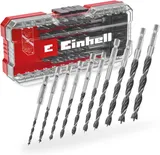 Einhell S-CASE 10 pièces jeu de mèches à bois hélicoïdales