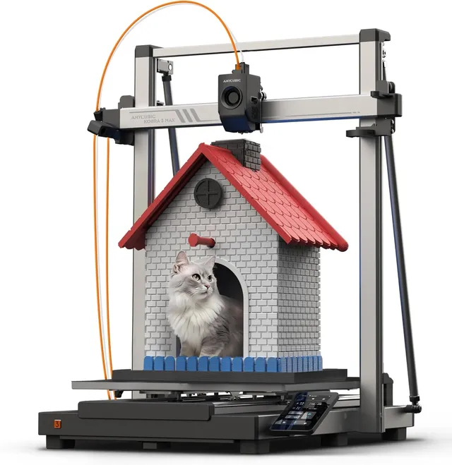 Anycubic Kobra 3 Max 3D Printer, Large Size Print 420x420x500mm