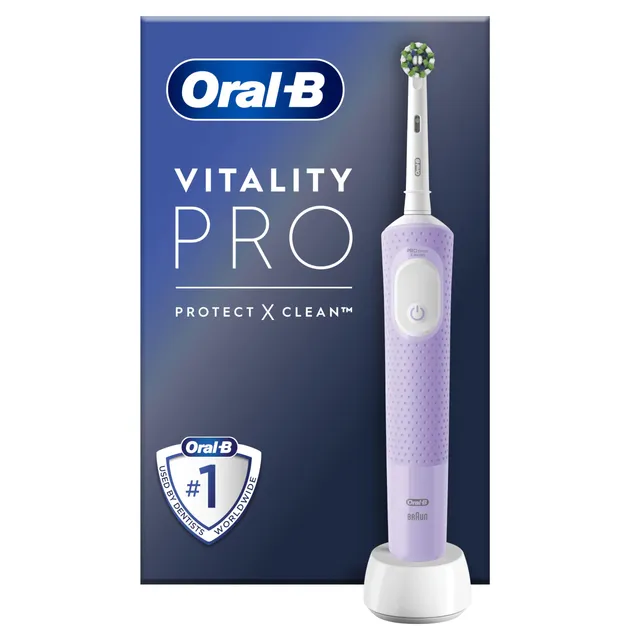 Oral-B Brosse à Dents Electrique Vitality Pro, Brossette, Violette