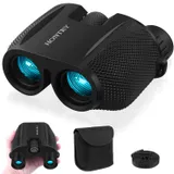 Hontry 10x25 Jumelles Compactes pour Enfants et Adultes Puissante