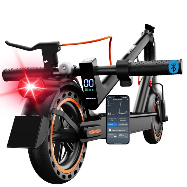 Trottinette Électrique Adulte Ultra Legere, Trottinette Electrique Adulte Pliable Moteur 350W Batterie 36V 7.8Ah, 8.5'' Pneu Anti-crevaison, Régulateur de Vitesse, Contrôle APP Antivol Freins Doubles