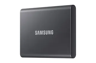 Samsung SSD Externe T7 1 To, Gris titane, MU-PC1T0T/WW, Vitesse de lecture/écriture jusqu'à 1050 Mo/s, Sécurisation par mot de passe