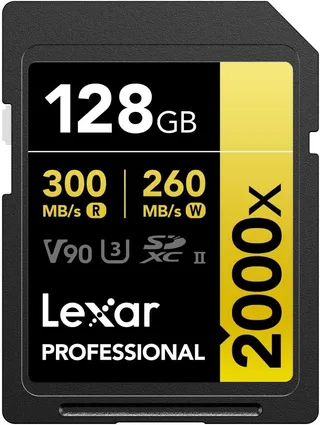 Lexar Professional 2000x Carte SD 128Go SDXC UHS-II