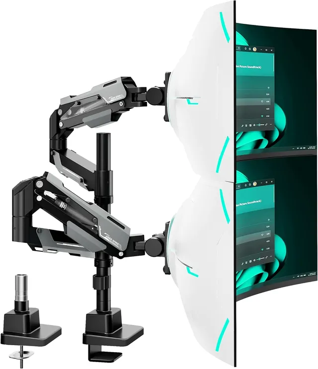 ARES WING 2 Monitor Stand with Bar, Black