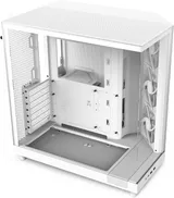 NZXT H6 Flow - Boîtier PC Compact Double Chambre ATX - Blanc