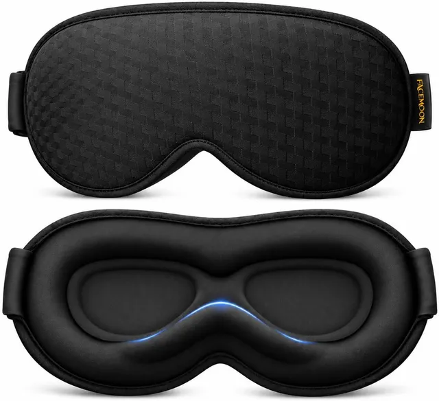 FACEMOON Masque de Nuit 3D Occultant Lesté, Sans Pression Yeux