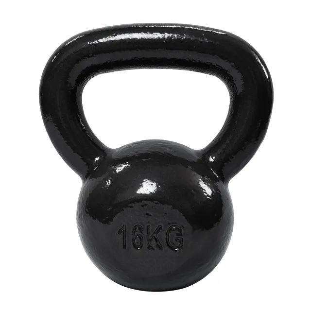 Amazon Basics Kettlebell en fonte 16 kg, Noir