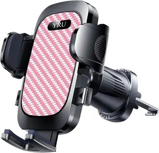 YRU 2026 Support pour Grille d’aération Qualité Militaire renforcée Fixation brevetée système Anti-Choc Haute Performance sécurité certifiée – Compatible iPhone 17 Pro Max / 16/15 Samsung Android