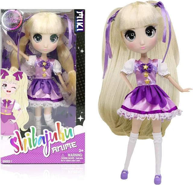 BANDAI - Shibajuku - Poupée Miki 30 cm - Licence Officielle Shibajuku Anime - Grande Poupée Kawai Style Japon - Poupée Collector Edition Kiki avec Accessoires - Jouet Enfant 3 Ans et + - HUS3035