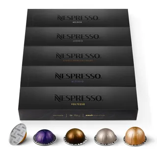 Nespresso Vertuo - Assortiment Top Sélection - 50 Capsules Café