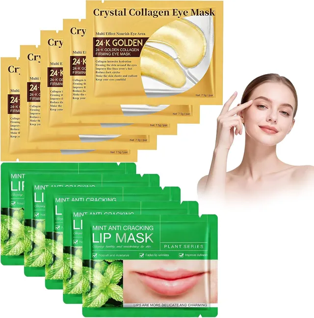 10pcs Coussinets pour les Yeux Collagene