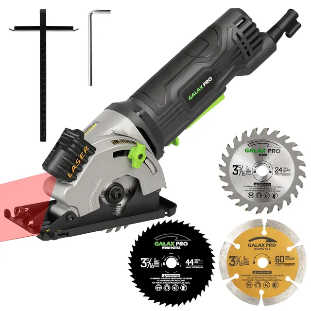 GALAX PRO 580W scie circulaire avec guide laser pour coupe précise