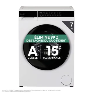 CANDY - Lave-Linge Hublot - Machine à Laver 7kg/1200 trs/min - Classe Énergétique A - Plusieurs Programmes - Fonctionnement Economique - Blanc - 85 x 60 x 47 cm - Modèle EY 27SB7-S