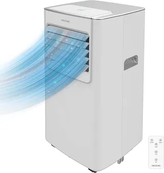 Cecotec Climatiseur Portable avec Télécommande ForceClima 7100, 7000 BTU, Écran LED, 4 Modes, 2 Vitesses, Couverture 15-20 m2, Kit d’installation fenêtre inclus