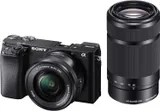 Sony Alpha 6100 | Appareil Photo Numérique Hybride APS-C en kit Objectifs Zoom E 16-50mm f/3.5-5.6 PZ OSS et E 55-210mm f/4.5-6.3 OSS (AF en 0.02s, Suivi des Yeux, Vidéo 4K, Ecran Selfie Vlogging)