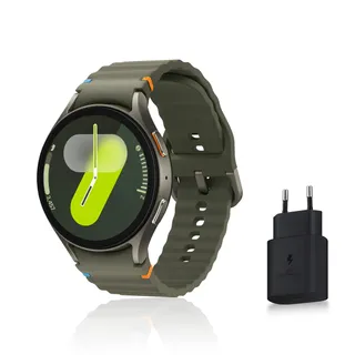 Samsung Galaxy Watch7, Montre Connectée, Suivi de Santé, Suivi de Sport, 44mm, Bluetooth, Vert, Galaxy AI, Chargeur secteur inclus (Version FR) [Exclusivité Amazon]