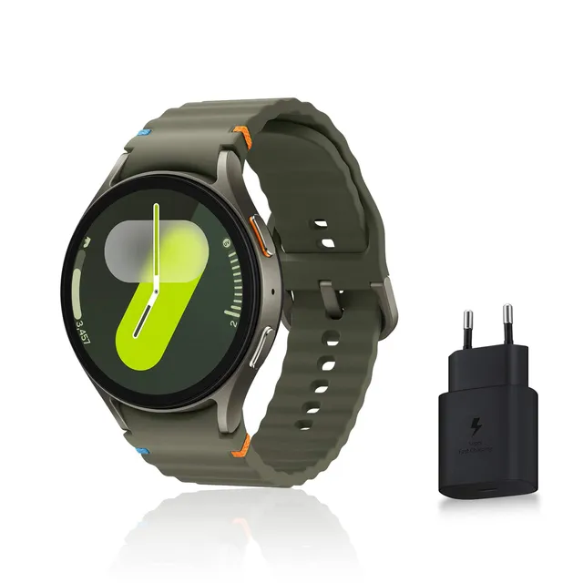 Samsung Galaxy Watch7, Montre Connectée, Suivi de Santé, Suivi de Sport, 44mm, Bluetooth, Vert, Galaxy AI, Chargeur secteur inclus (Version FR) [Exclusivité Amazon]