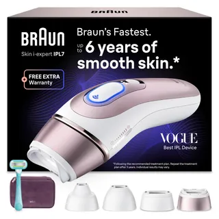 Braun Epilateur Lumiere Pulsee Intelligent Skin i·expert PL7431, Blanc