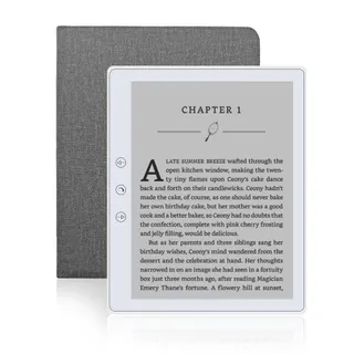 Veidoo Lecteur ebook 5,8", écran Tactile HD, Technologie Carta E-Ink, 32 Go de ROM (Extension de Carte TF jusqu'à 64 Go), WiFi, Longue durée, liseuse Android avec Couvercle (Blanc)