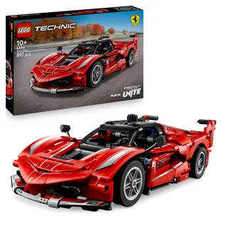 LEGO Technic Ferrari FXX K - Jouet Voiture de Course - Maquette de Construction avec Moteur V12, Différentiel & Pistons Mobiles - Décoration Automobile - Cadeau pour Garçon dès 10 Ans 42212